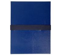 Chemise extensible balacron sans rabat sangle scratch - 24x32cm - Bleu foncé
