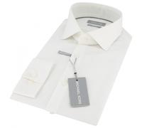 Chemise extensible slim sans embalage Michael Kors Poplin Blanc 43