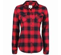 Brandit Women Amy Flannel Shirt Long S, color: red/black, size: L