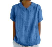 Chemise Femme Chic et Élégant Blanche Chemise Femme Chic et Élégant Vert Chemise Blanche Femme Chic et Élégant Chemise Femme Grande Taille Chic T-Shirts à Manches Courtes Femme