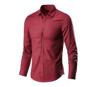 Chemise Femme Chic Et Élégant Longue, Chemise Classique à Manches Longues, Non Formelle, Coupe Slim, Chemisier de Travail, Style décontracté et élégant