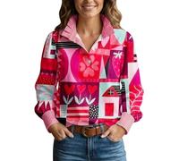 Chemise Femme Chic Et Élégant Saint-Valentin Tshirt Décontracté Manches Longues Blouse Col V Boutonnée Tunique Couleur Unie Chemisier Pas Cher Ample Top Vêtements De Business Cocktail