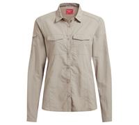 Craghoppers - Women's Nosilife Adventure Langarm Bluse III - Chemisier - 36 - soft mushroom