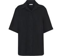 Chemise femme KnowledgeCotton Apparel Loose Linen-mix Noir M