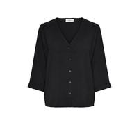 Chemise Femme légère Chemisier en crêpe élégant Haut Tendance Top JDYLION, Couleurs:Noir-3, Taille:34