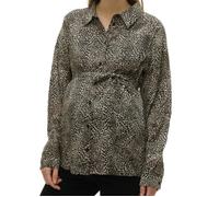 Chemise Femme Mamalicious Cherry - Noir/Beige - Col chemise - Manches longues - Regular L