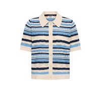 ONLY Cardigan 'ONLLULA' beige / bleu / bleu marine, Taille M