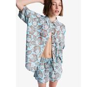 Roxy Beachy Nostalgia Print Short Sleeve T-shirt Bleu XS Femme