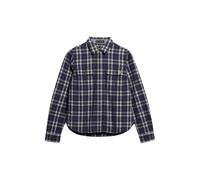 Superdry Lumberjack Check Flannel Long Sleeve Shirt Bleu M Femme