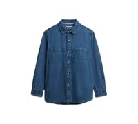 Superdry W4010501a Oversize Long Sleeve Shirt Bleu XS Femme