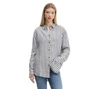 Superdry Casual Linen Boyfriend Long Sleeve Shirt Bleu S Femme