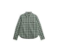 Superdry Lumberjack Check Flannel Long Sleeve Shirt Vert S Femme