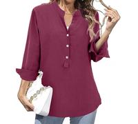 Chemise Femme Tunique Femme Ete Blouse Manche Longue Chemise Double Gaze Anti UV De Noel Broderie Jeans Gris Noeud Manches 3/4 Chemisier Blanche Chic Et Élégant