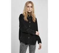 Urban Classics Chemise oversize en velours côtelé manches longues Noir M Femme