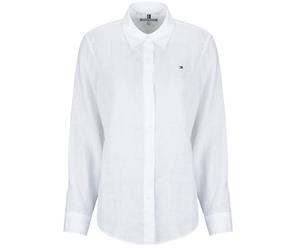 Chemise femmes Tommy Hilfiger ESS LINEN RELAXED LS SHIRT Blanc FR 36