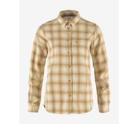 Fjall Raven - Chemise épaisse en coton organique - Övik Flannel Shirt W Chalk White Dune Beige pour Femme en Coton - Taille M Beige M