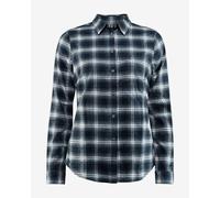 Chemise Fjällräven Övik Flannel manche longue bleu foncé femme - S