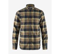 Chemise Fjällräven Singi Heavy Flannel manche longue marron bleu rouge - M