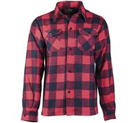 Chemise Flannel Shirt Longsleeve Mil-Tec - Black/Red S