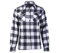 Chemise Flannel Shirt Longsleeve Mil-Tec - Black/White 3XL