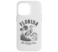 Chemise Florida Heron Vintage Sunset Scene The Sunshine State Coque pour iPhone 14 Pro Max