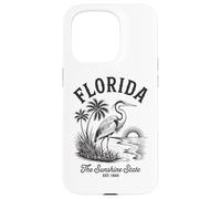 Chemise Florida Heron Vintage Sunset Scene The Sunshine State Coque pour iPhone 15 Pro