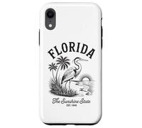 Chemise Florida Heron Vintage Sunset Scene The Sunshine State Coque pour iPhone XR