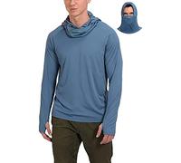 Chemise formelle bleue pour homme 2024 nouveau trou de masque de pouce long été séchage rapide sweat à capuche manches pour hommes chemisier 70S chemises pour hommes, bleu clair, S