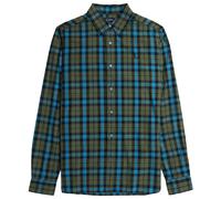 Fred Perry Chemise bleu chiné / vert / noir, Taille XXL