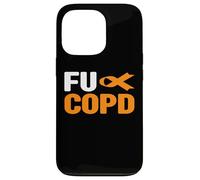 Chemise FU COPD - Ruban Orange Sensibilisation à la MPOC Coque pour iPhone 13 Pro