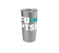 Chemise Fu PTSD - Sensibilisation au stress post-traumatique Gobelet isotherme en acier inoxydable double paroi