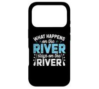 Chemise Funny River What Happens on The River Coque pour iPhone 17 Pro