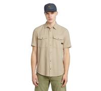 G-star Marine Slim Short Sleeve Shirt Beige XL Homme