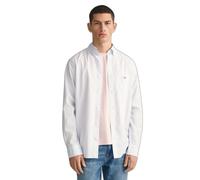 GANT Chemise Reg Poplin Stripe bleu pastel / blanc Taille L