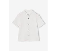 VERTBAUDET Chemise garçon Gaze de Coton col Mao écru 12A