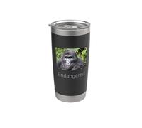 Chemise Gorilla Endangered Mountain Gorilla Gobelet isotherme en acier inoxydable double paroi