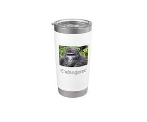 Chemise Gorilla Endangered Mountain Gorilla Gobelet isotherme en acier inoxydable double paroi