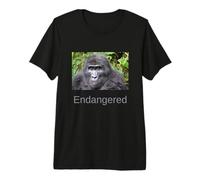 Chemise Gorilla Endangered Mountain Gorilla T-Shirt Haut de Gamme