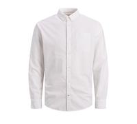 Jack & Jones Oxford Plus Size Long Sleeve Shirt Blanc 5XL Homme