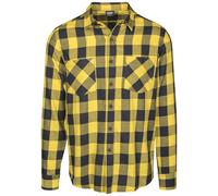 Urban Classics Basic Flannel Long Sleeve Shirt Noir 4XL Homme