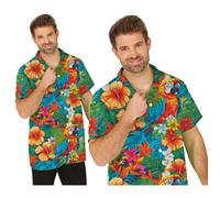 Chemise - Guirca - Fleurs multicolores - Manches longues - Col classique - Homme M