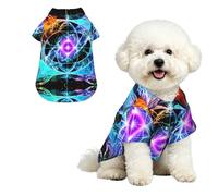 Chemise hawaïenne en huit dimensions XL pour petits chiens - Tenue d'été mignonne pour chiot - Vêtement doux et respirant avec boutons
