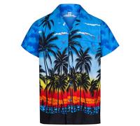 Chemise Hawaienne Homme à Manches Courtes - Chemise Aloha Décontractée pour Hommes - Chemises d'Été et de Plage