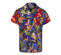 Chemise Hawaienne Homme à Manches Courtes pour Hommes - Chemise à imprimé Animaux de la Jungle pour Hommes Amusants et Chemise Homme de cerf - Accessoires pour Enterrement de Vie de garçon