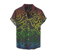 Chemise Hawaïenne Homme Humoristique - Manches Courtes Imprimé 3D Funky - Plage et Déguisement