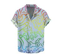 Chemise Hawaïenne Homme Humoristique - Manches Courtes Imprimé 3D Funky - Plage et Déguisement