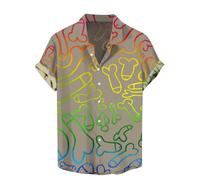 Chemise Hawaïenne Homme Humoristique - Manches Courtes Imprimé 3D Funky - Plage et Déguisement