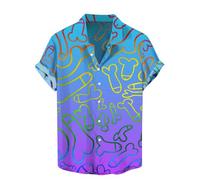 Chemise Hawaienne Homme Humour Chemise Homme Manches Courtes Funky Chemises Moche à 3D Imprimé Hawaiian Shirts Ete Casual pour Plage Tee Shirts