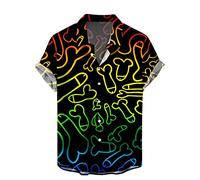 Chemise Hawaienne Homme Humour, Chemise Homme Manches Courtes Funky Chemises Moche Pas Cher à 3D Imprimé Hawaiian Shirts Ete Casual pour Plage, Tee Shirts Humoristique Déguisement Bite