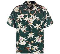 Chemise hawaïenne originale | Tom Selleck Magnum | Fabriquée à Hawaï | Différents motifs, Vert forêt tropicale, Taille 3XL